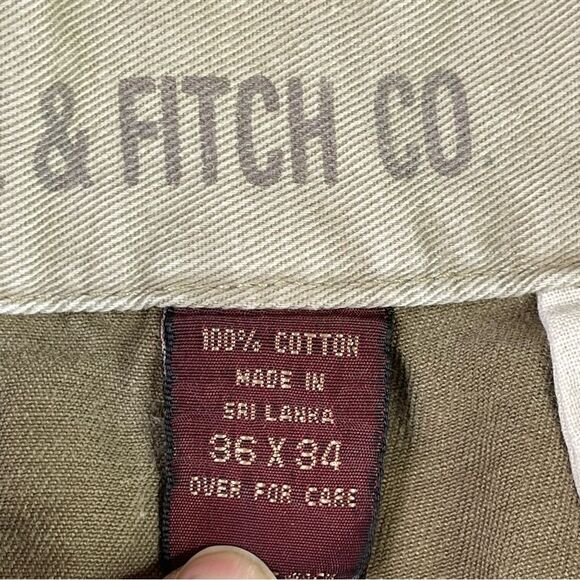 Abercrombie & Fitch Pants Men's 36X32* Tan Weathered Chino Straight Casual - Picture 7 of 15